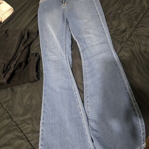 Fashion Nova Light Blue Flare Jeans